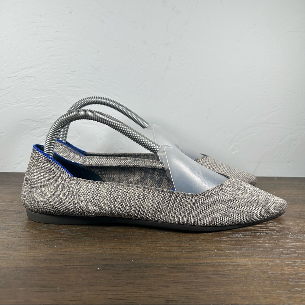 Rothy's The Point Heather Grey Women's Ballet Flats size 8.5